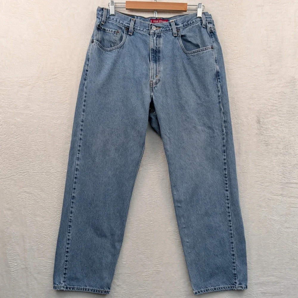 VTG Levi's 569 Jeans Men 37x32 Blue Loose Straight Skater Streetwear Red Tab Y2K